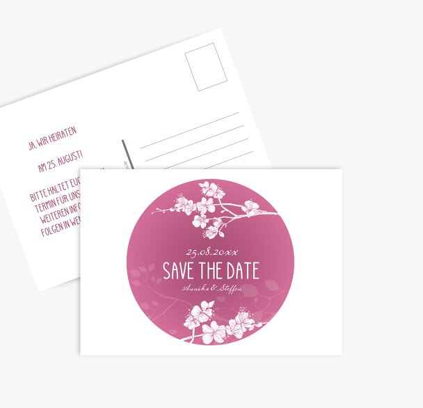 Save-the-Date Cherry Blossom