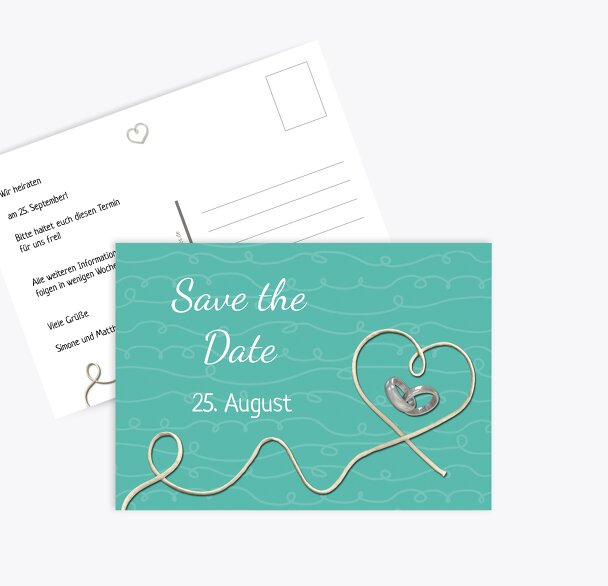 Hochzeit Save-the-Date erfüllte Liebe