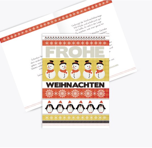 Grußkarte Kariert SoftGelbOrange 105x148mm