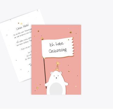 Einladung Kindergeburtstag Eisbär