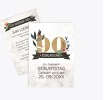 Geburtstagseinladung Blumenzahl 90