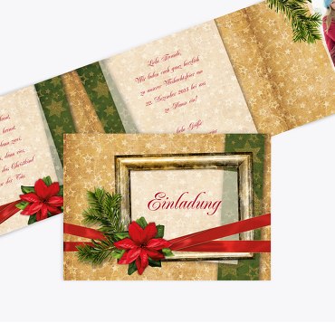 Foto Einladung Goldenes Geschenk