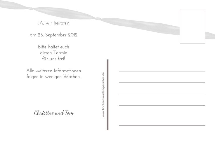 Ansicht 3 - Save-the-Date loop label