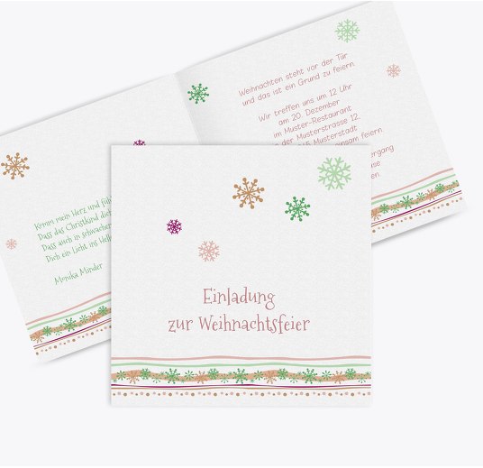 Weihnachtseinladungen Gestalten Hochwertig Vielseitig