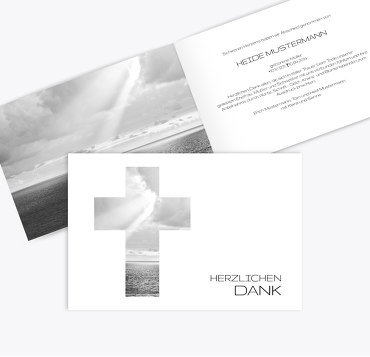 Dankeskarte Himmelskreuz