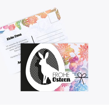 Osterkarte Hase