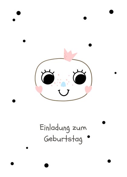 Ansicht 2 - Einladung Kindergeburtstag Smiling Face