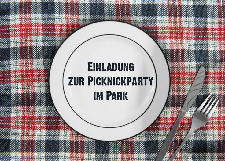 Ansicht 2 - Einladung Sommerfest Picknickdecke