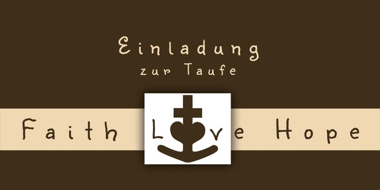 Ansicht 3 - Taufe faith love hope