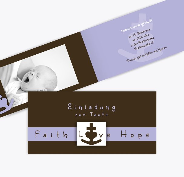Taufe faith love hope