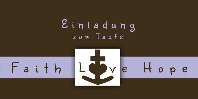 Ansicht 3 - Taufe faith love hope