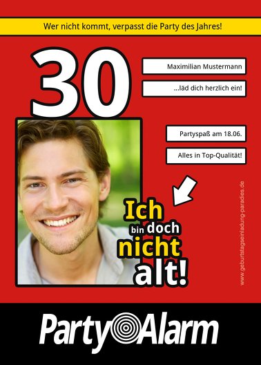 Ansicht 2 - Einladung Ich bin doch nicht alt! 30 Foto