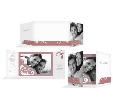 Hochzeit Einladung squiggle square