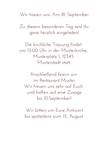 Ansicht 5 - Hochzeit Einladung squiggle square