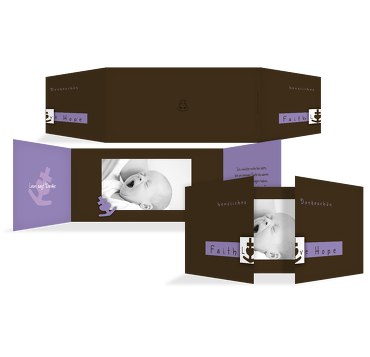 Tauf Dankeskarte faith love hope