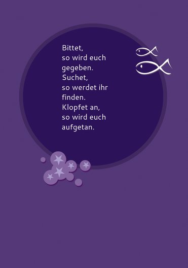 Ansicht 4 - Kommunion Dankeskarte Star
