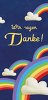 Ansicht 7 - Dankeskarte Regenbogenfantasie