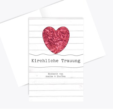 Kirchenheft Umschlag Mr&Mrs