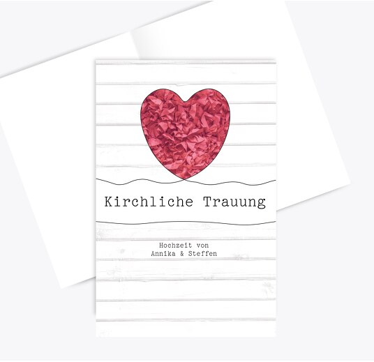 Kirchenheft Umschlag Mr&Mrs PinkLeuchtend 148x210mm