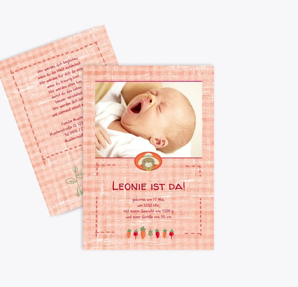 Babykarte Paper