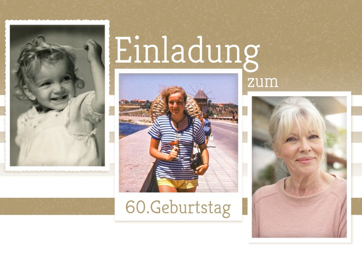 Ansicht 3 - Geburtstagseinladung Fotostrecke 60