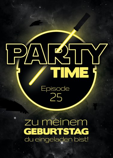 Ansicht 2 - Geburtstagseinladung Partytime