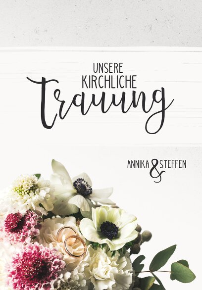 Ansicht 3 - Kirchenheft Umschlag Bouquet