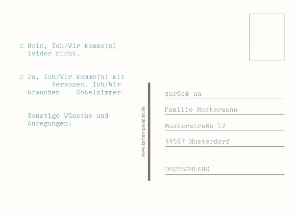 Ansicht 3 - Antwortkarte Federleicht