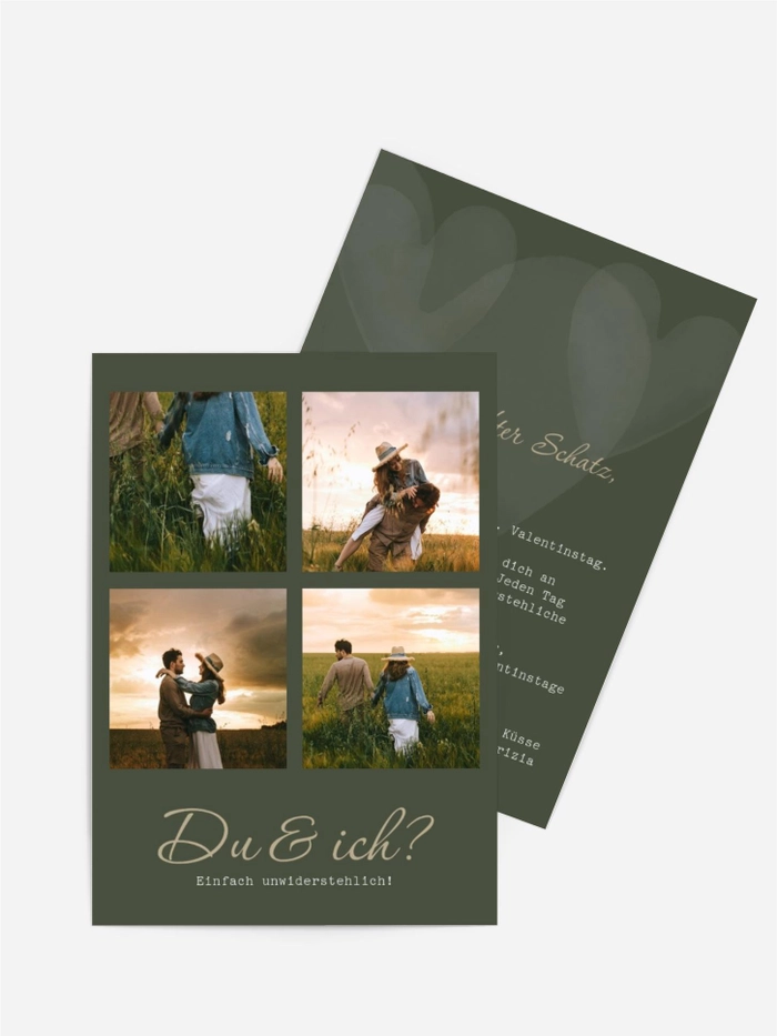 Valentinskarte Feld der Liebe