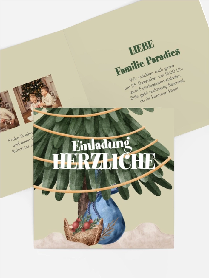 Einladung Weihnachten Forstgeschäft