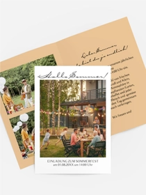 Sommerfest Einladung Familiensommer