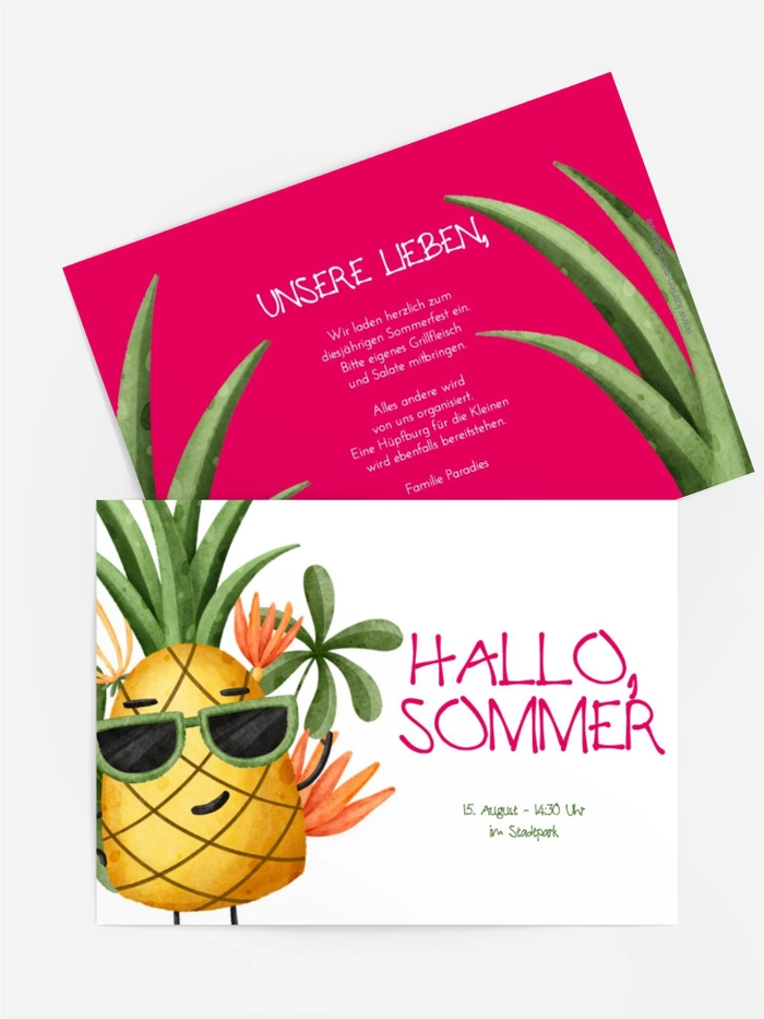 Ananas in Aktion