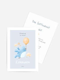 Einladungskarte Kommunion Geschenkball Einladungskarte Kommunion Geschenkball
