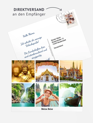 Direktversand Fotopostkarte Multi