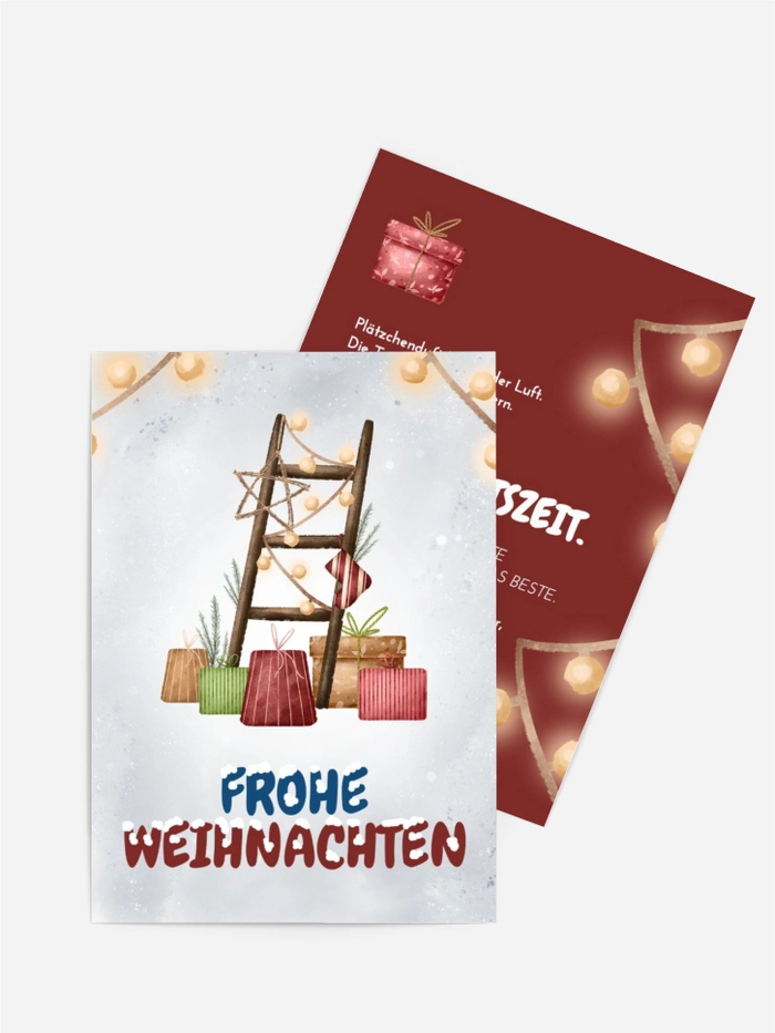 Treppe für Weihnachten