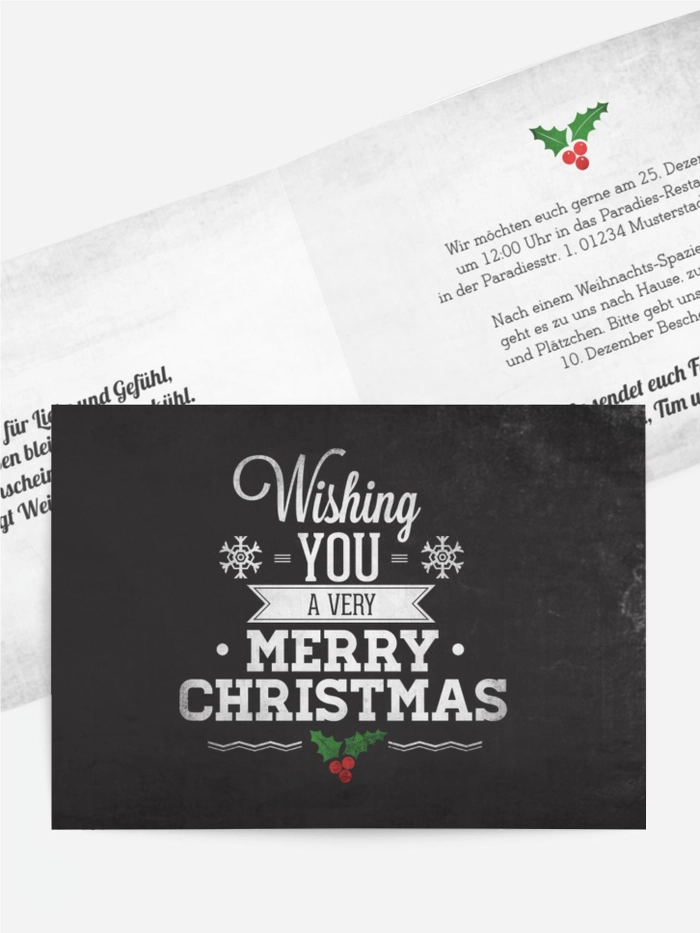 Weihnachtseinladung Merry Christmas Weihnachtseinladung Merry Christmas