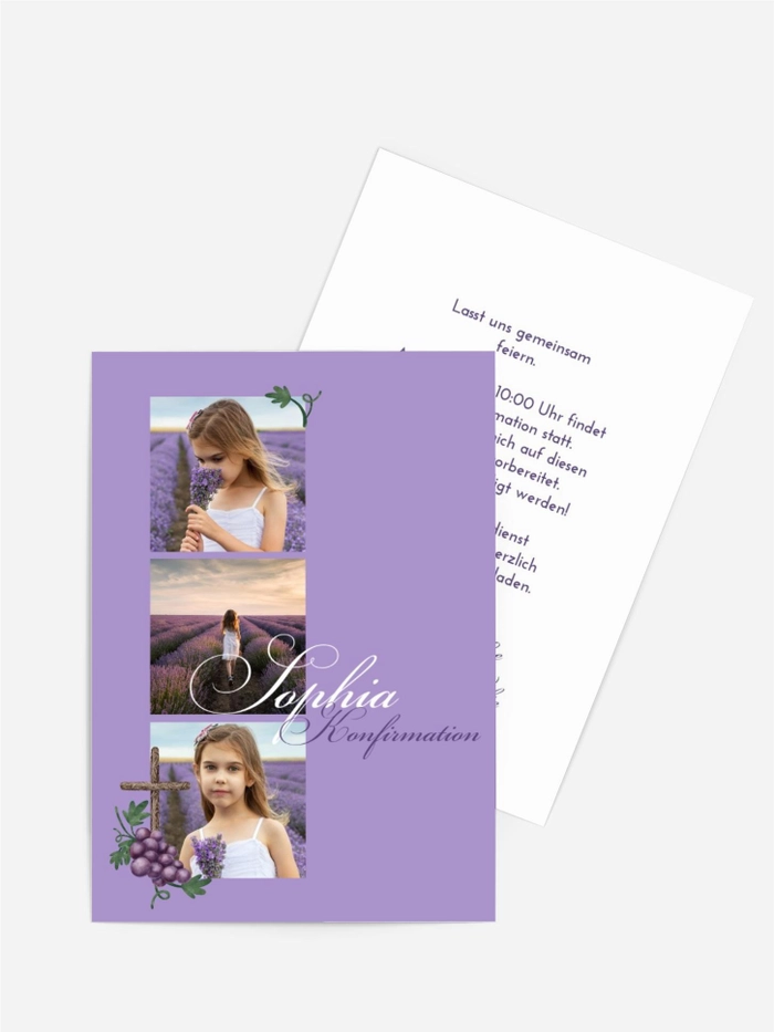 Trauben-Postkarte
