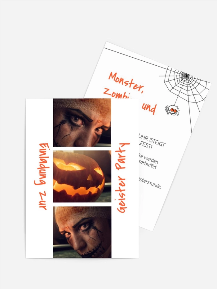 Halloween Einladung Gefährlicher Blick