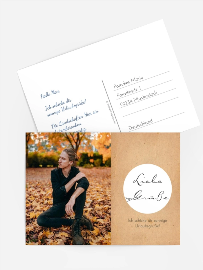 Foto-Postkarten Herbstschönheit