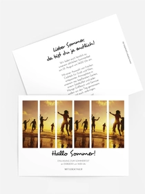 Sommerfest Einladung Sommersonnenuntergang
