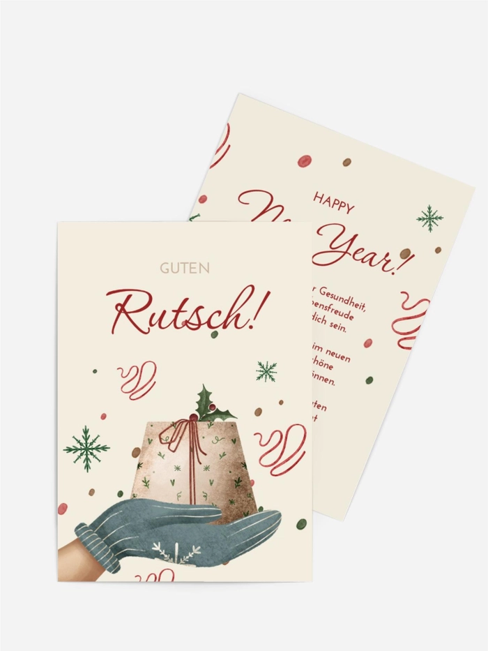 Konfetti des neuen Jahres
