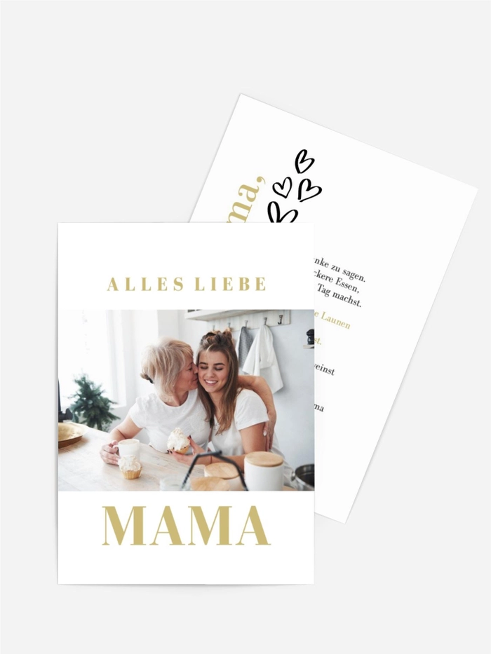 Grußkarte zum Muttertag Das Herz der Mutter Grußkarte zum Muttertag Das Herz der Mutter