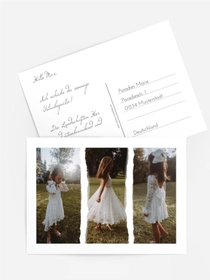 Foto-Postkarten Flauschiges Kleid