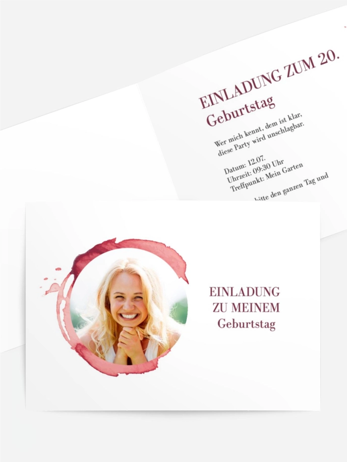 Geburtstagseinladung Kreislauf des Glücks