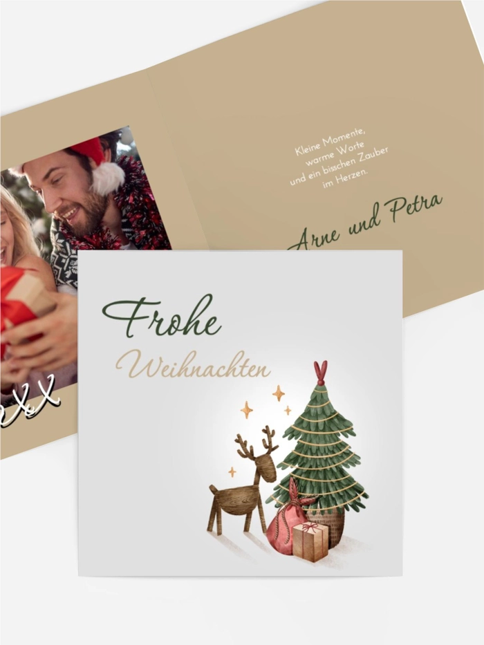 Grußkarte Weihnachten Kein langweiliger Abend Grußkarte Weihnachten Kein langweiliger Abend