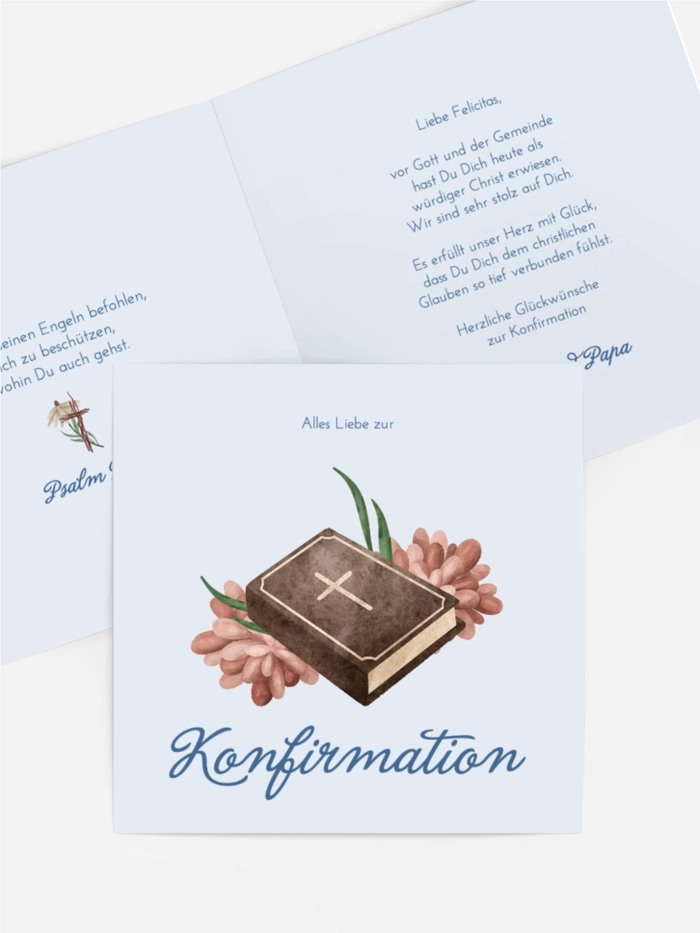 Blumenpostkarte