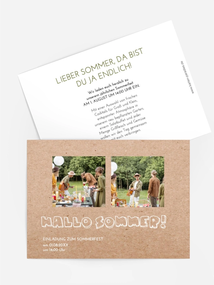 Sommerfest Einladung Sommertreffen