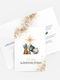 Grußkarte Weihnachten Weihnachtsstern