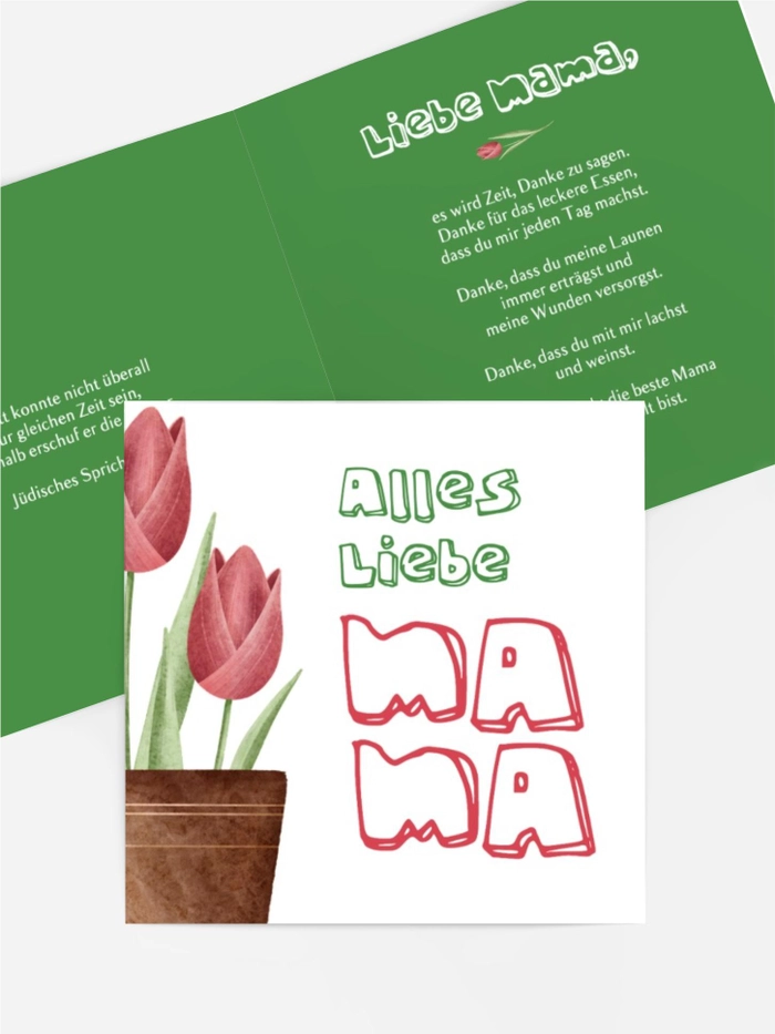 Vase mit Tulpen
