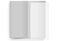 transparentes Einlegeblatt 103x213